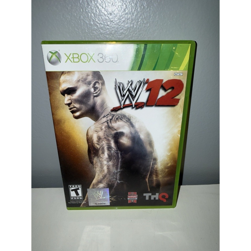 WWE '12 (Microsoft Xbox 360, 2011) - Complete w/Case & Manual No Scratches